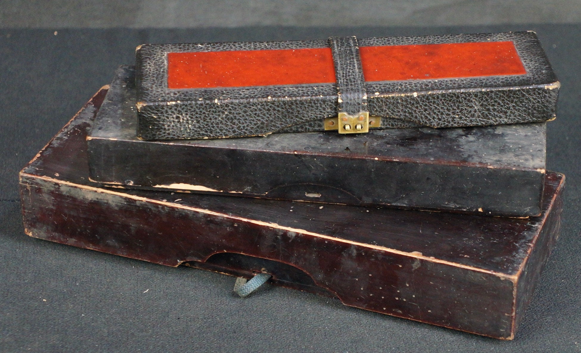 Antique Japan jewelry box Geisha wear 1880's Hako hand craft