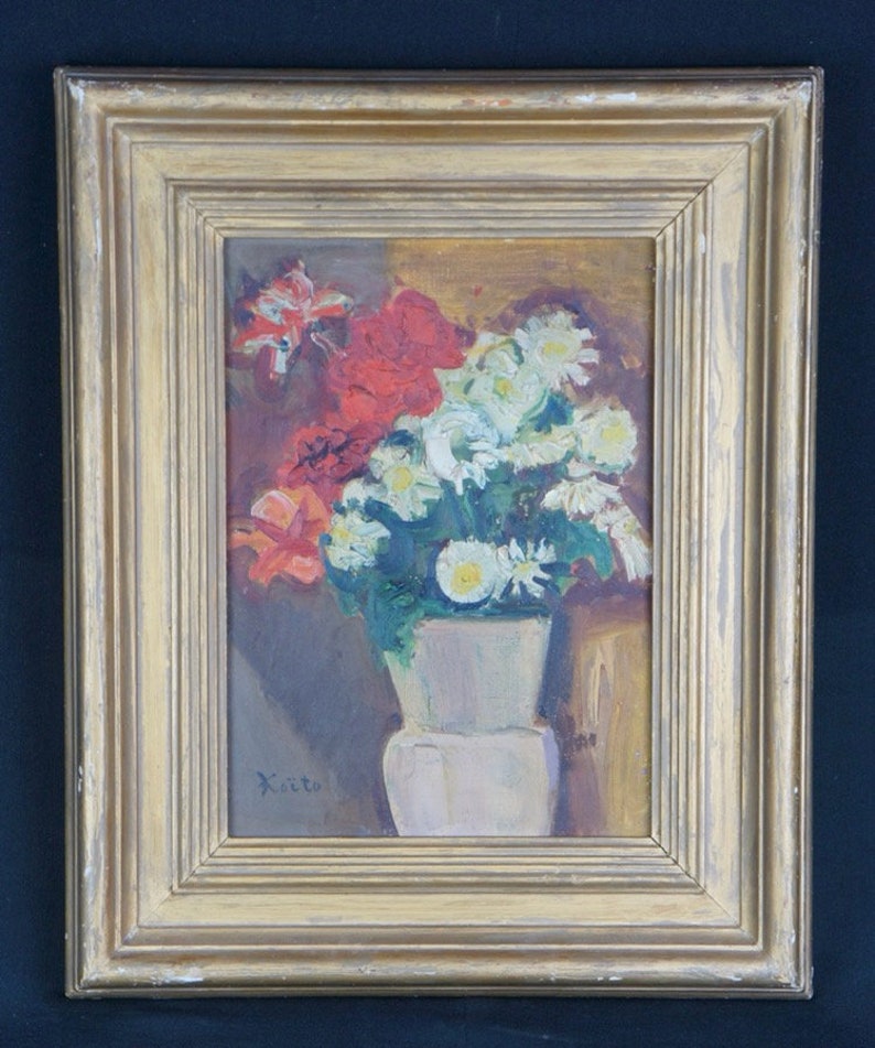 Antique Japanese Oil Painting on Canvas 1900 Koito Gentaro Art Etsy