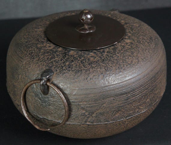 鋳鉄製 茶釜 日本の茶道砂鋳鉄釜茶釜1950年代アンティーク工芸品 - Etsy 日本