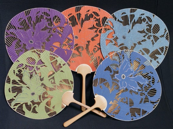 Japan summer fan Sensu paper and bamboo hand made