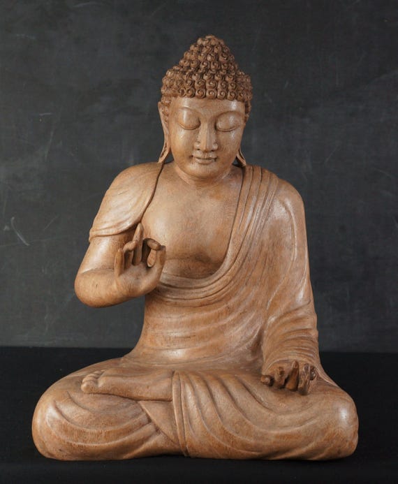 Japanese Sculpture Butsuzo Buddha Wood Carving 1970 Kiri Wood - Etsy