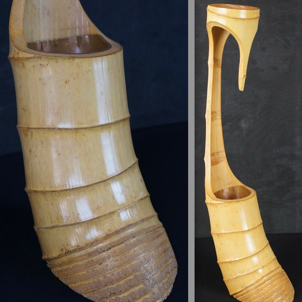 Bamboo Vase Etsy