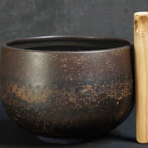 Chanting bell Japan Buddhist bronze long sound 1950 hand hammered craft B
