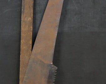 アンティークの大型日本製鋸（のこぎり）（1900年頃、手鍛造） - Etsy 日本