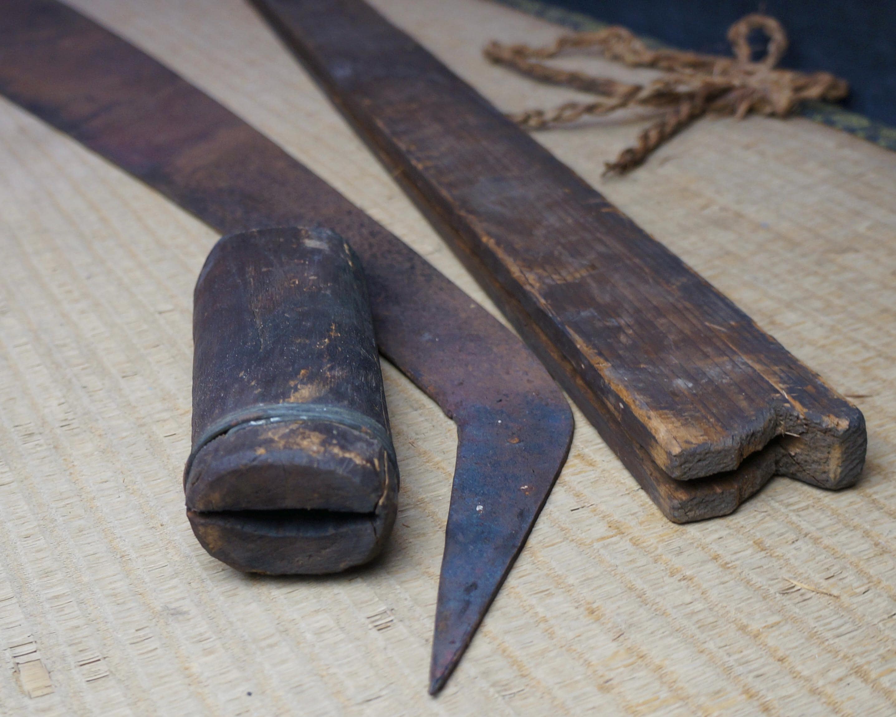 アンティークの大型日本製鋸（のこぎり）（1900年頃、手鍛造） - Etsy 日本