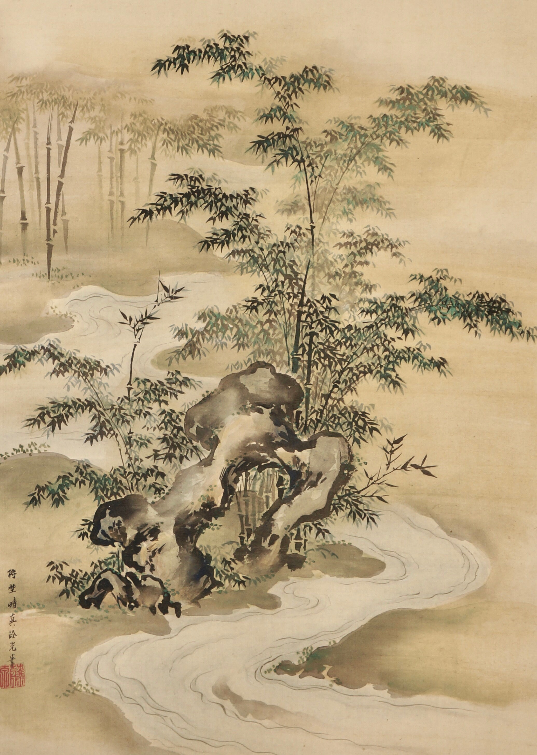 絵画 竹林 油絵 京都竹林 絵画 aya * 通販 1823961｜Creema(クリーマ)