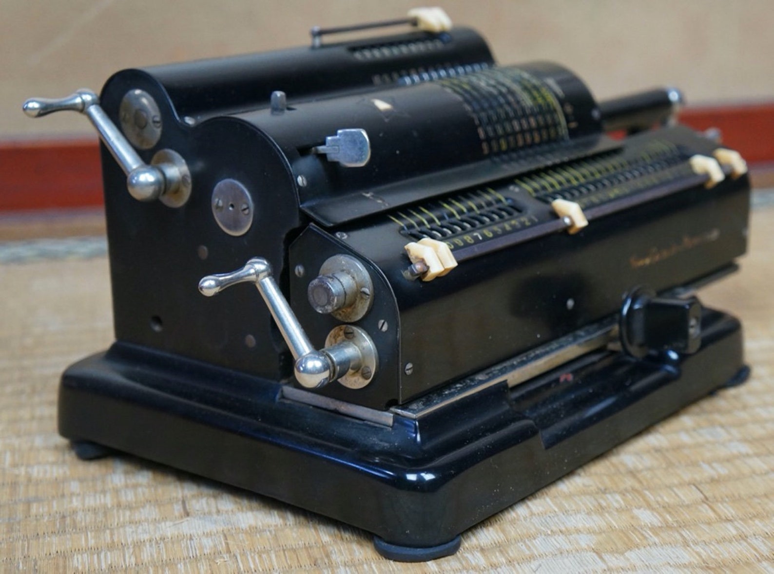 Vintage Japanese mechanical calculator made in Japan 1930 Etsy