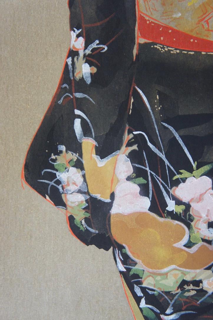 鬼頭鍋三郎 名匠木版画 1976年 舞妓アート - Etsy 日本