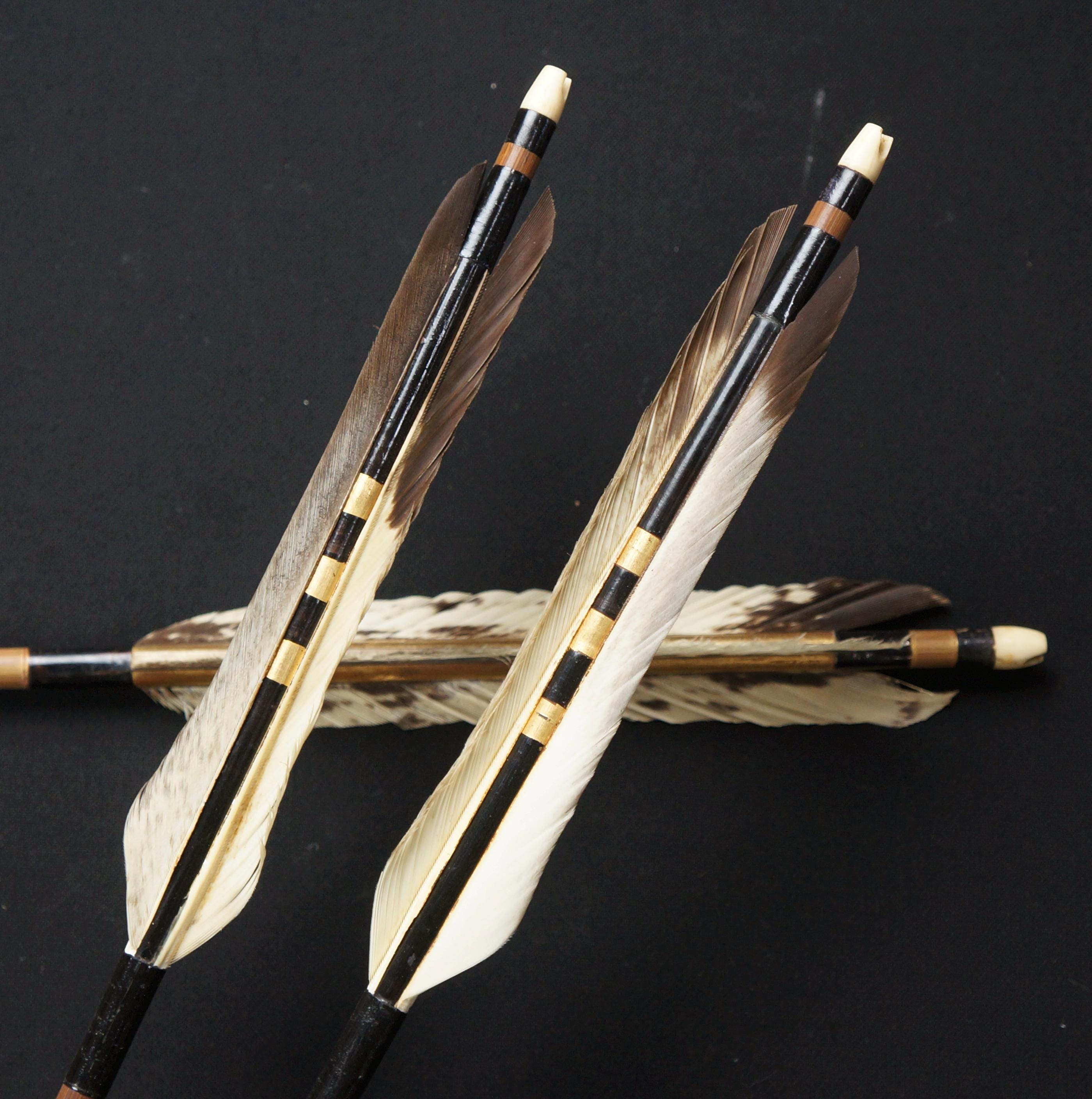 Japanese Antique Ya Arrow Kyudo Archery Art 1900 hand Craft High ...