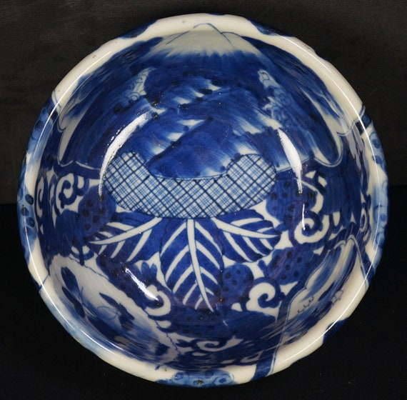 アンティーク 日本 どんぶり ラーメン丼 1880年代 明治陶芸品 - Etsy 日本