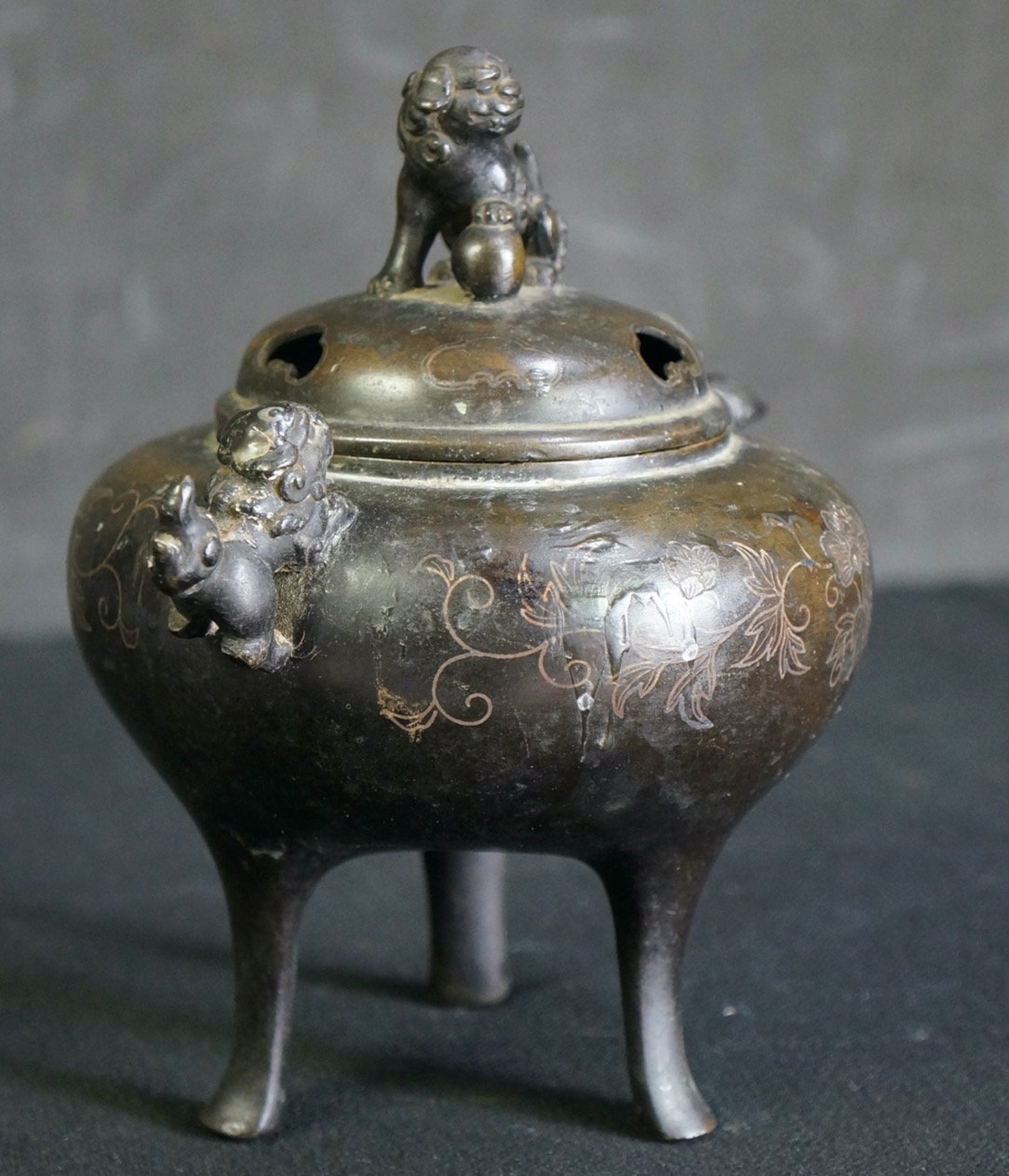 Antique Japan Bronze Koro Incense Burner 1800s Lost Wax Art Etsy UK