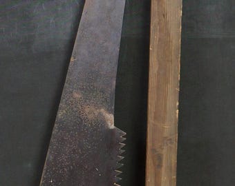 アンティークの大型日本製鋸（のこぎり）（1900年頃、手鍛造） - Etsy 日本