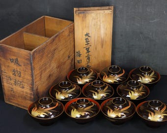 Antique Japan Maki-e Lacquered Wood Tray 1900 Meiji Craft - Etsy
