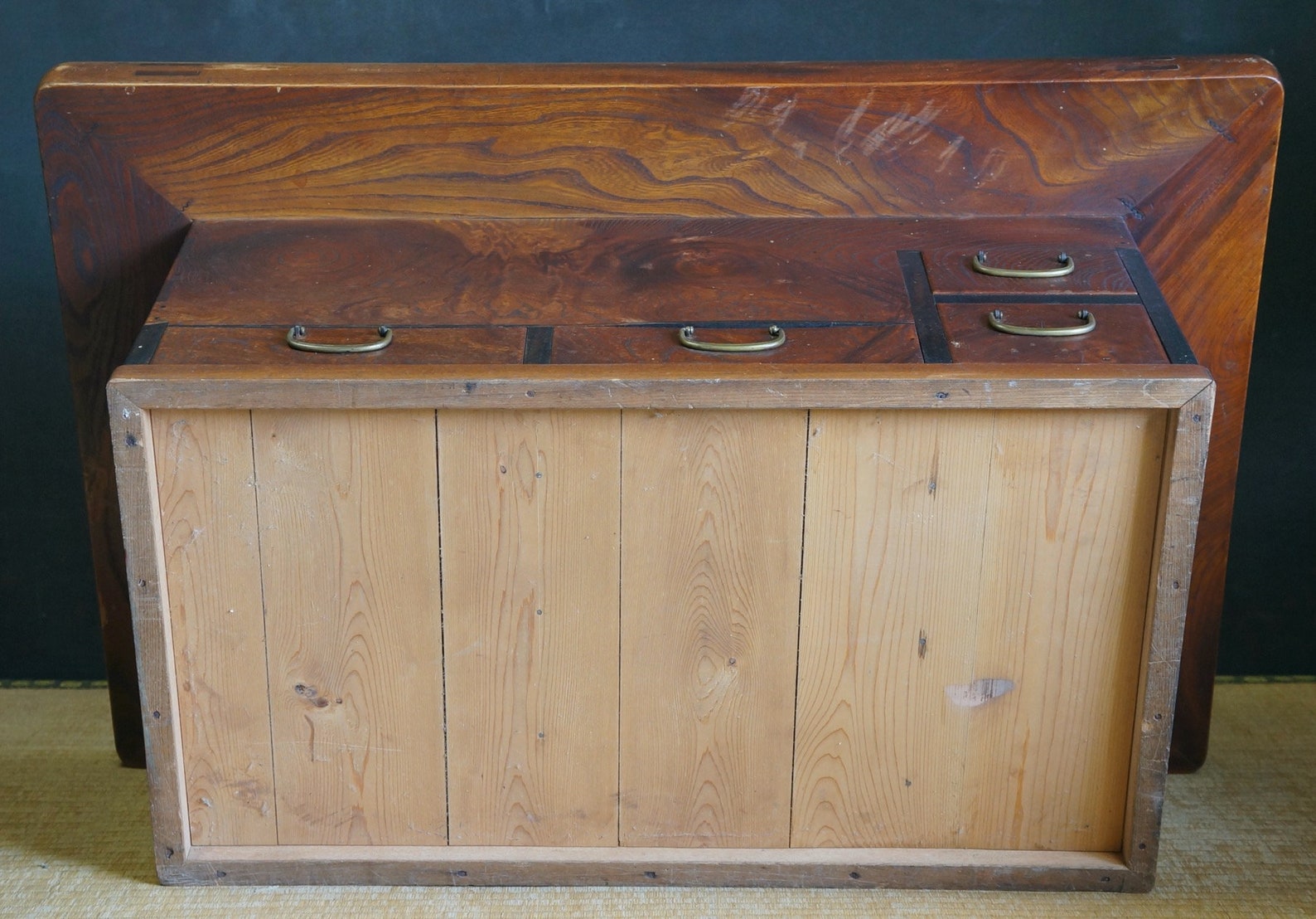 Antike Nagahibachi Japan Teeschrank 1900 große Größe Tansu | Etsy