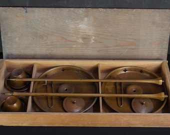 アンティーク 日本製 燭台 キャンドルスタンド 木製 工芸品 1900年代