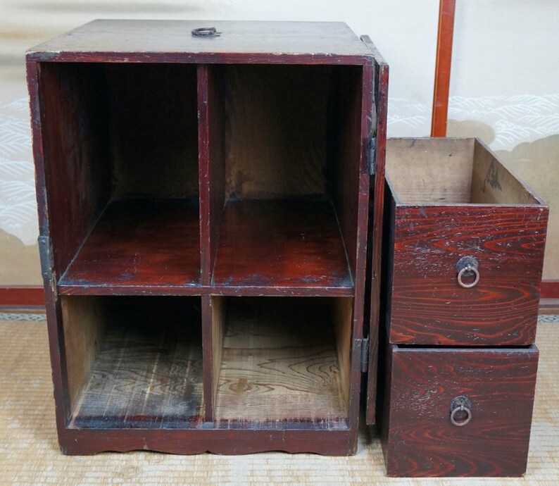 Antique Honbako Japanese Edo Era Furniture 1804 Japan Etsy