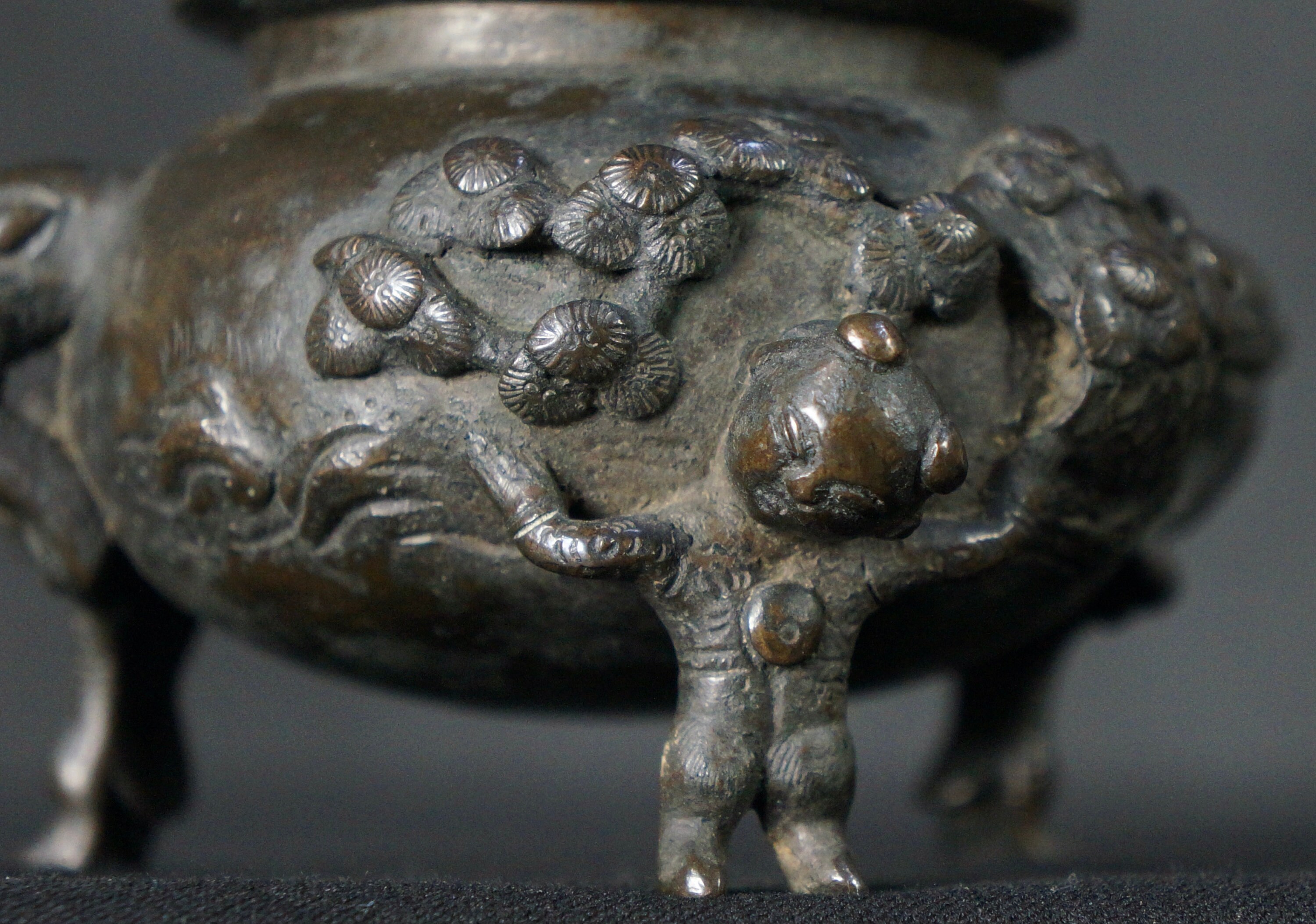 Antique Japan Bronze Censer Koro Incense Burner 1700 Edo