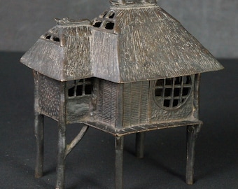 ミニチュア 日本青銅製 葛谷香炉 香炉彫刻 1900年 松野香 - Etsy 日本