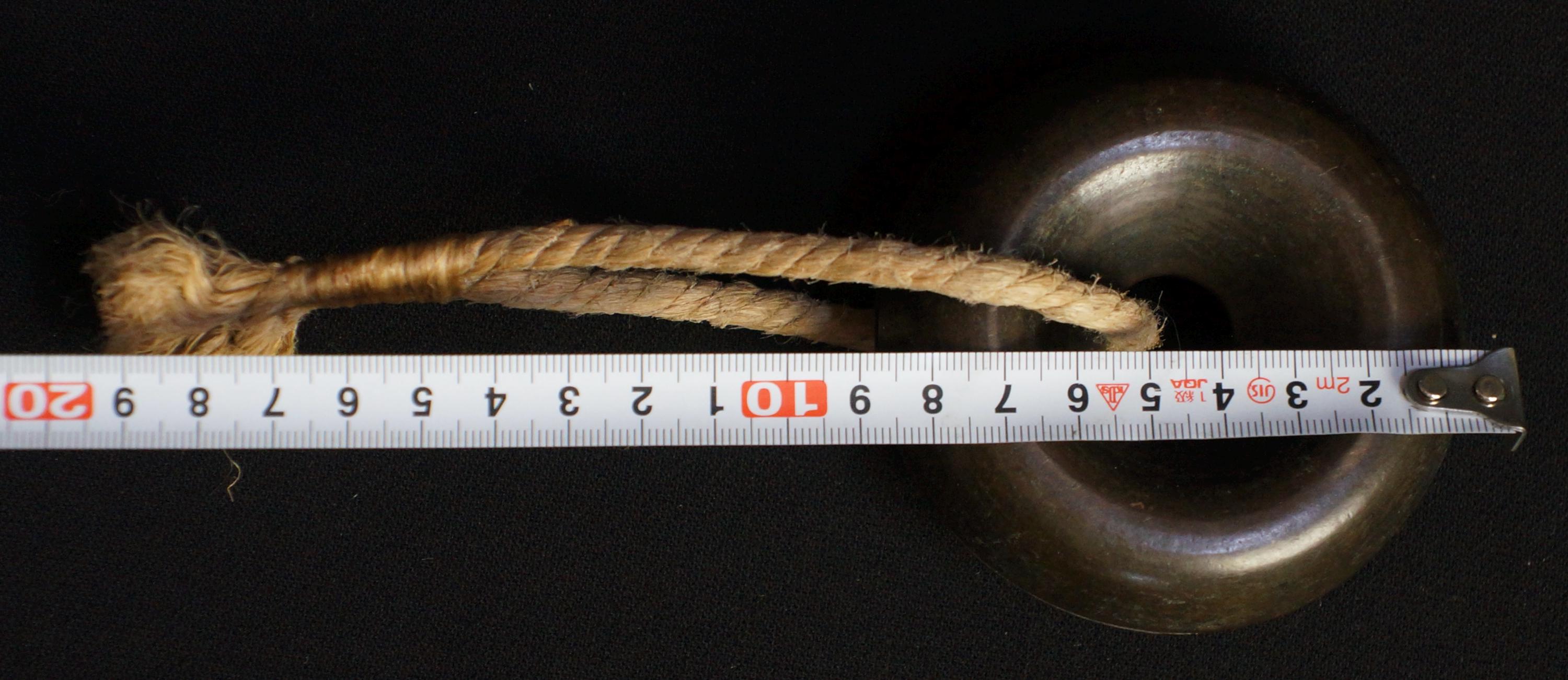 アンティーク 日本製 青銅製 サムライ馬鈴 1800年代 金属工芸品 D