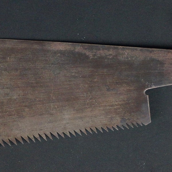 Antique Japan saw tool hand forged 1900 carpenter craft.