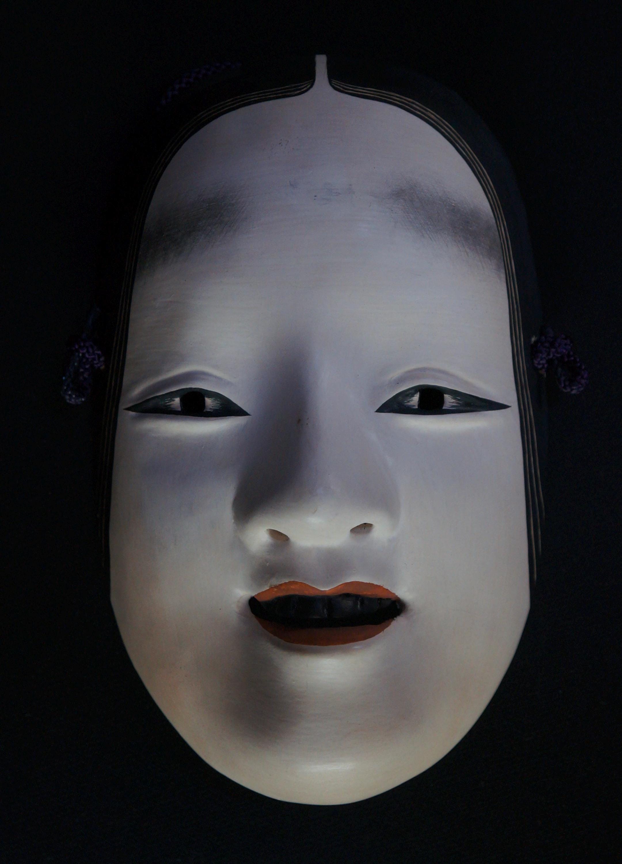アート・デザイン・音楽 Tokugawa Collection No Robes and Masks Fine Komote Japan Noh Mask 1950 Master Art Craft Wood Carving - Etsy