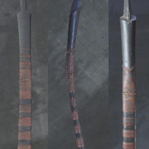 Arco japonés antiguo Yumi Kyudo Samurai 1800 tiro con arco samurai de bambú