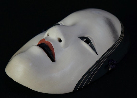 Fine Komote Japan Noh Mask 1950 Master Art Craft Wood Carving - Etsy