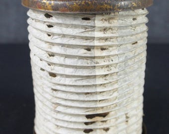 Antique Rural Japan Iron Tin Lamp Lantern Candle 1930 Architecture