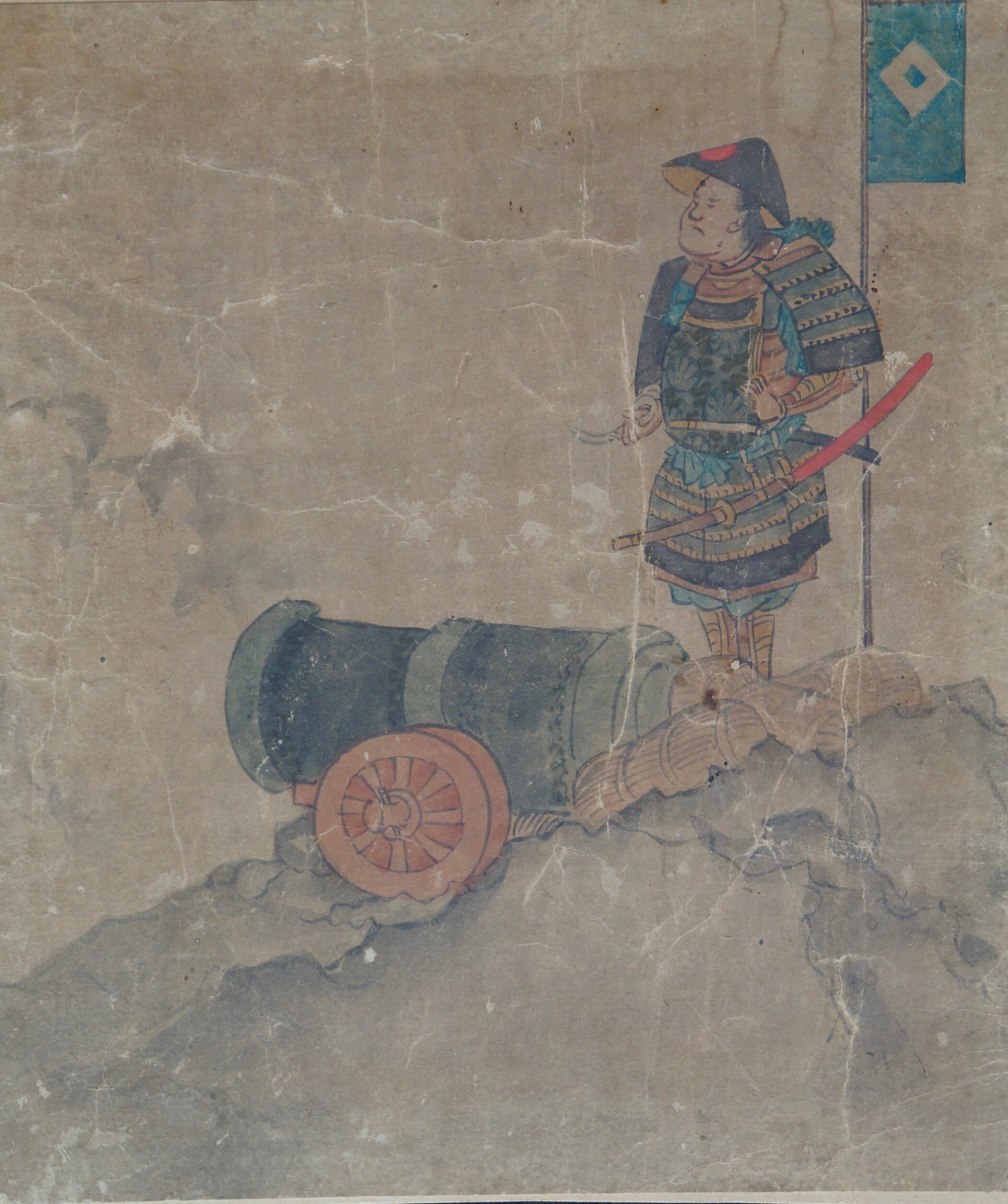 アンティーク日本忍者と侍のミニチュア絵画 1800年代日本美術 - Etsy 日本