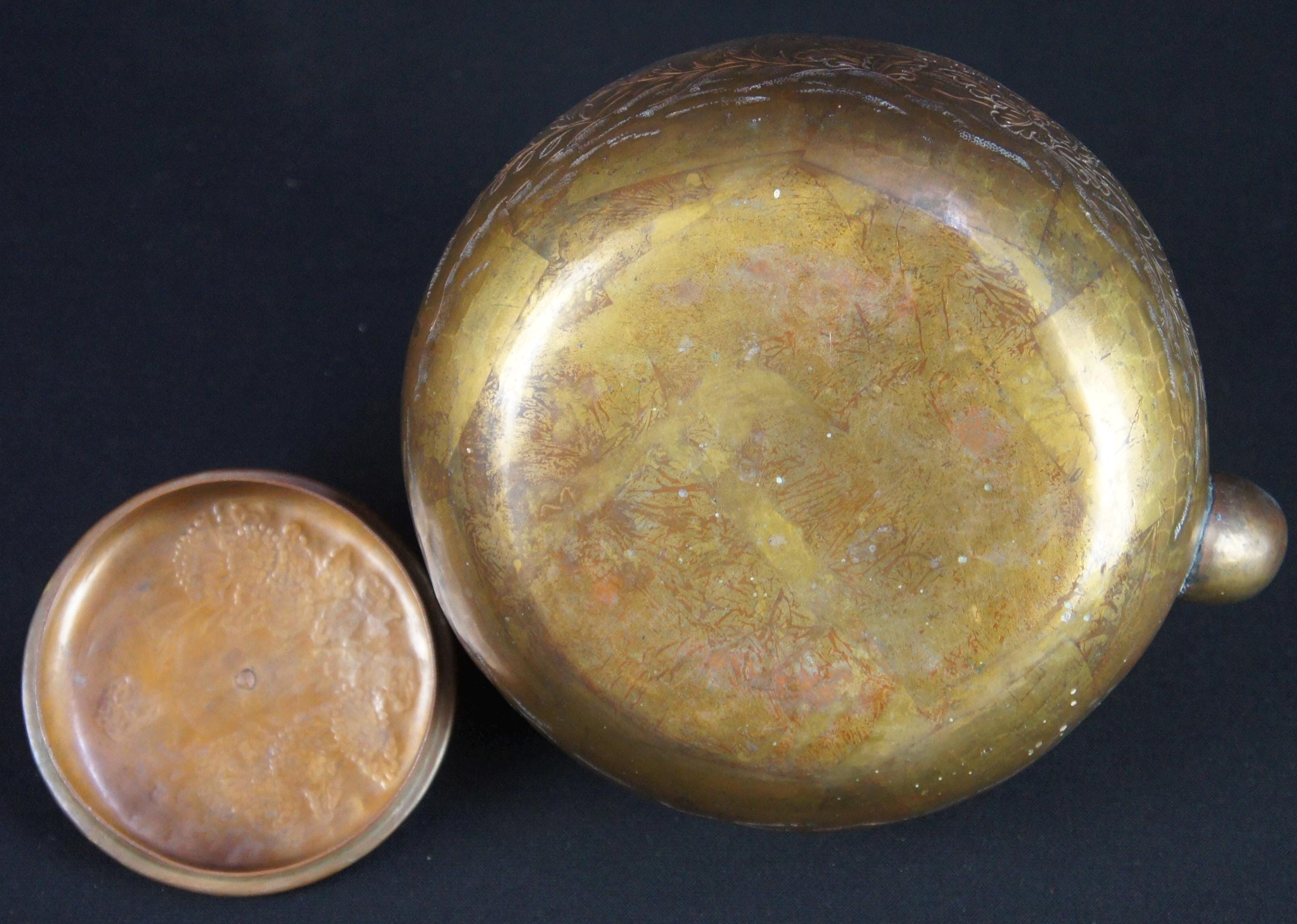 アンティーク 日本製 青銅 やかん ヤカン 手打ち 工芸品 1880 煎茶