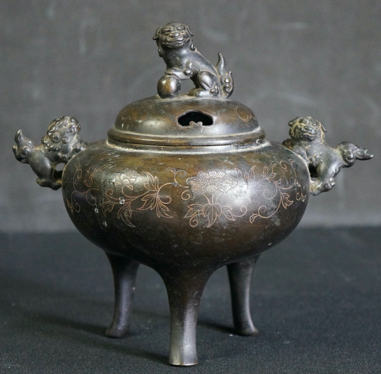Antique Japan Bronze Koro Incense Burner 1800s Lost Wax Art Etsy UK
