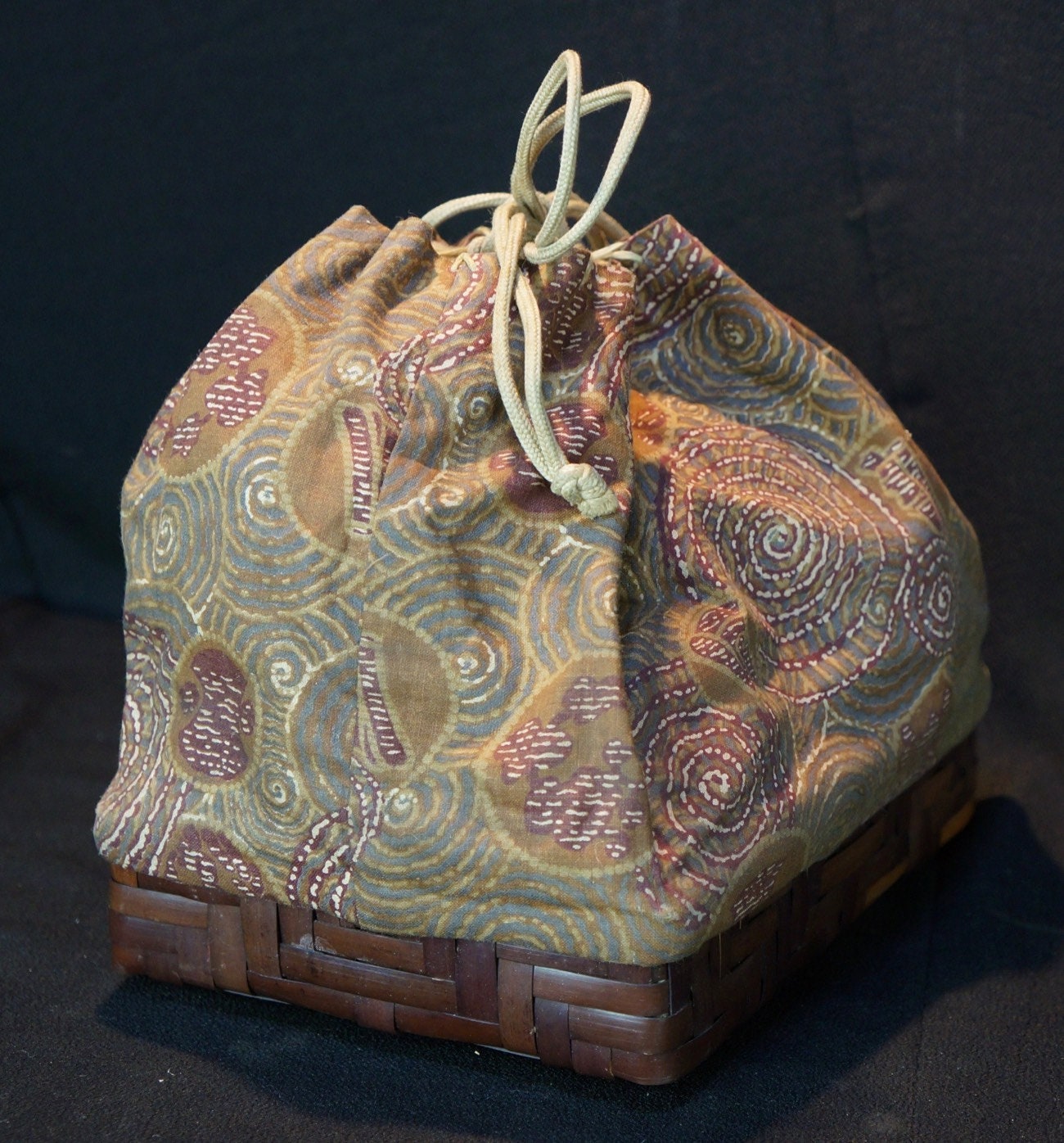 Vintage Cha-bukuro Bag Japanese Craft 1950s Kimono Cloth Art | Etsy