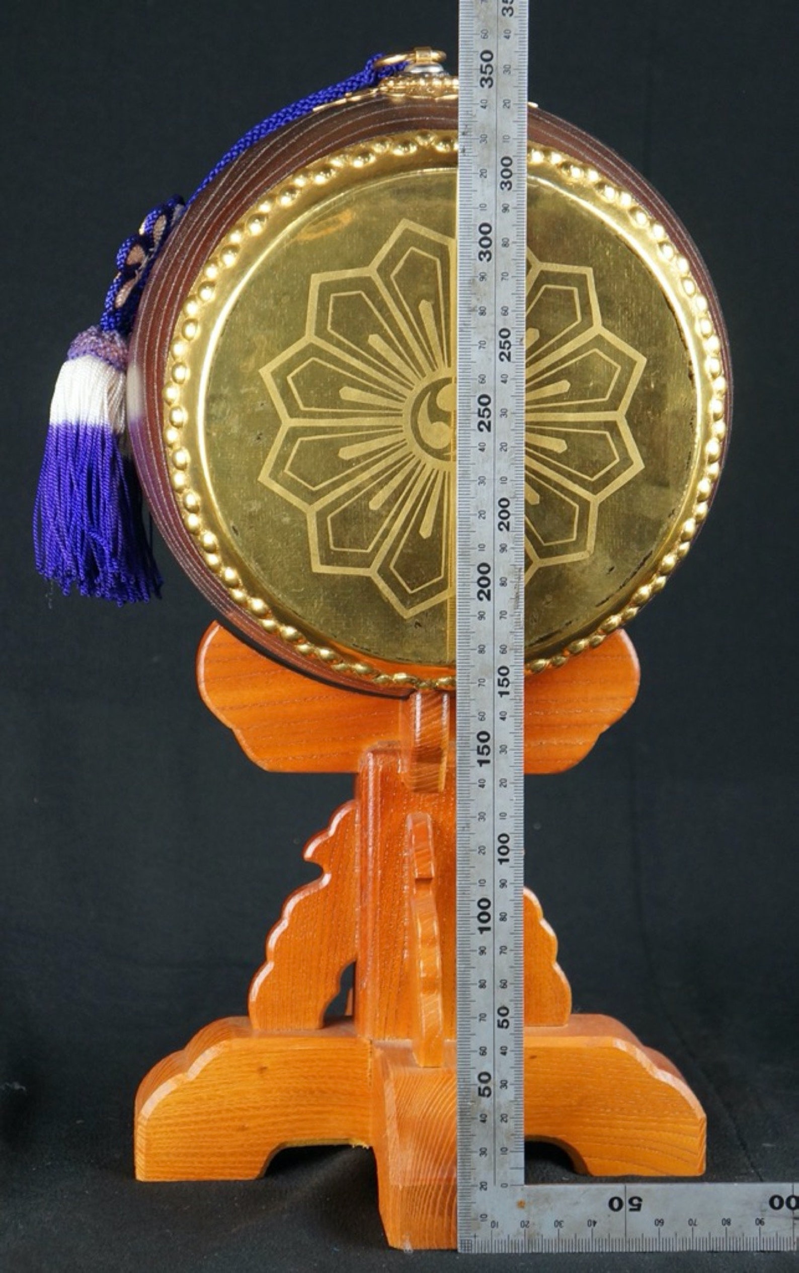 Vintage Taiko Japanese Buddhist drum 1950s Japan instrument Etsy