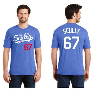 The Original Vin Scully #67 Dodgers Tribute T-Shirt
