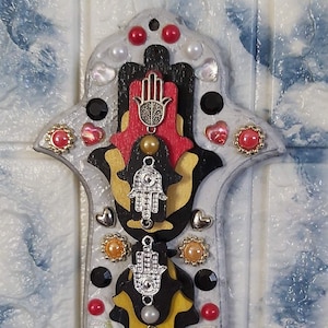 3D Silver  Hamsa Hand Wall Art,