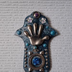 Blue Hamsa Wall Art
