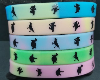 SBGD4 Moondance Silicone Bracelet DeadHead Glow in the Dark Printed Silicone Bracelet