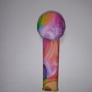 Colorful Silicone Pipe with Lid  Marbleized New