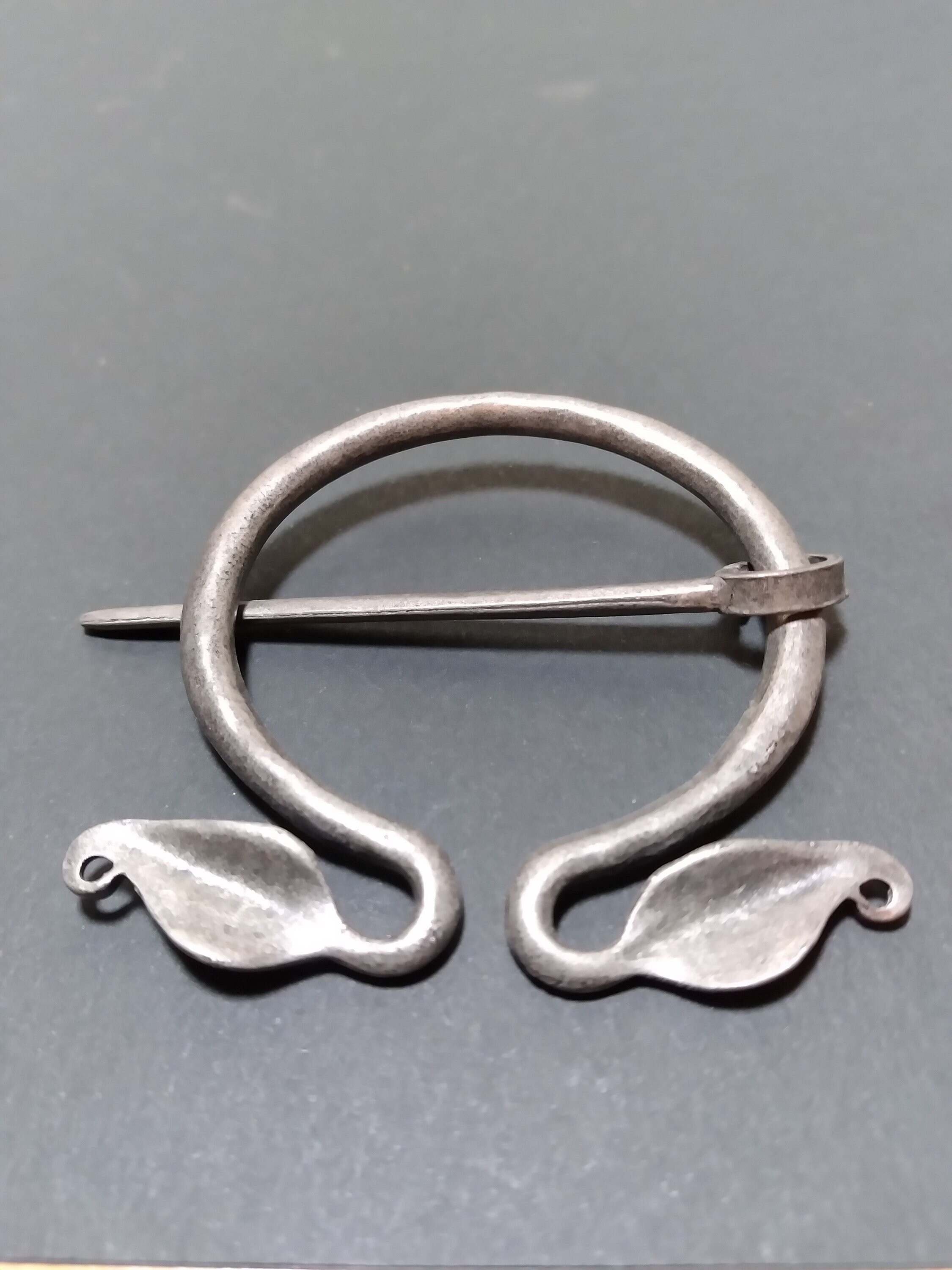 Decorated Iron Cloak Pin From Birka