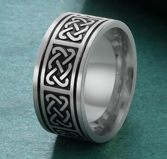 CKR1 Celtic Sailors Knot Ring Viking Inspired Sta… - image 1