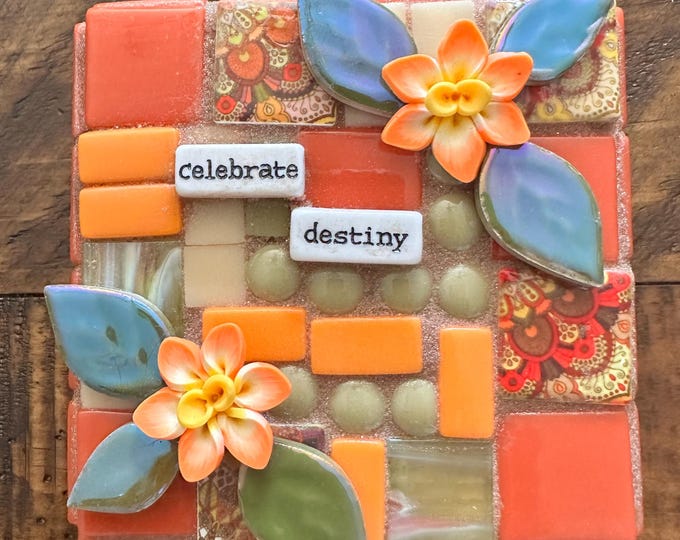 Bright Blocks: Celebrate Destiny - Orange Flowers & Tropical Colors