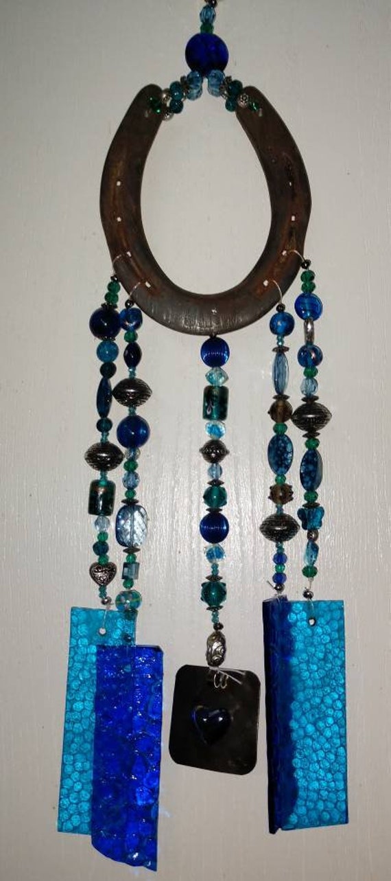 Horseshoe Stained Glass Wind Chimewind