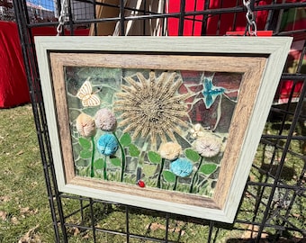 Stained Glass Panel - Sea Garden