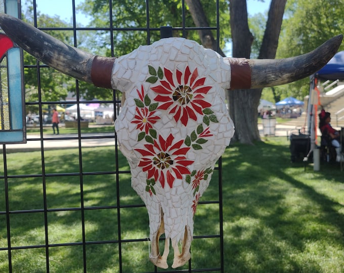 Mosaic Steer Skull - Prairie Song