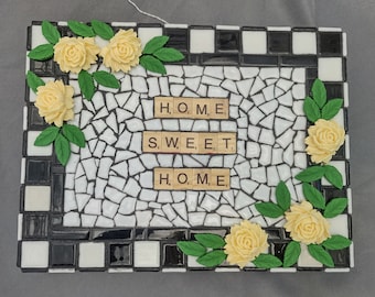 Handmade Mosaic Home Sweet Home Wall Hanging