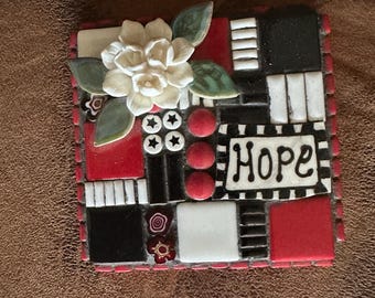 Bright Blocks: Hope - Red, Black, and White