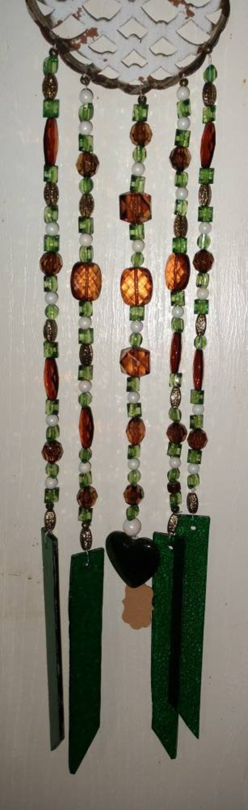 Hawaiian Pineapple Stained Glass Wind Chime Etsy