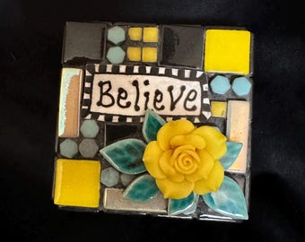 Bright Blocks: Believe - Yellow Rose