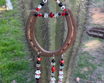 Handmade Horseshoe Wind Chime - Dalmatian Dog