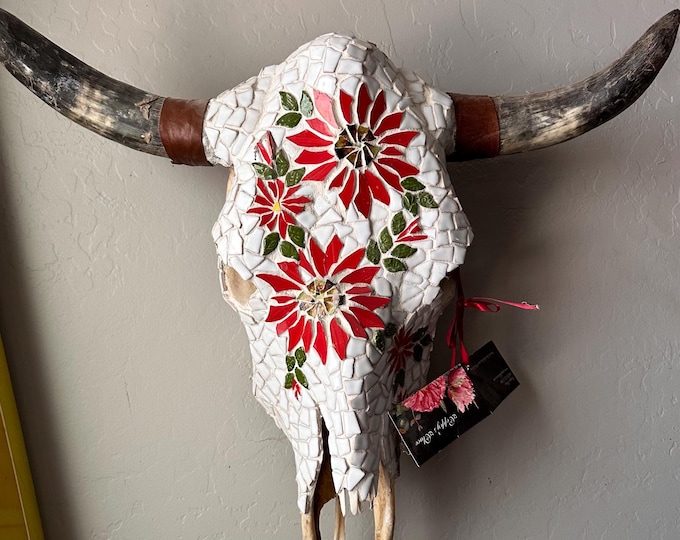 Mosaic Steer Skull - Prairie Song